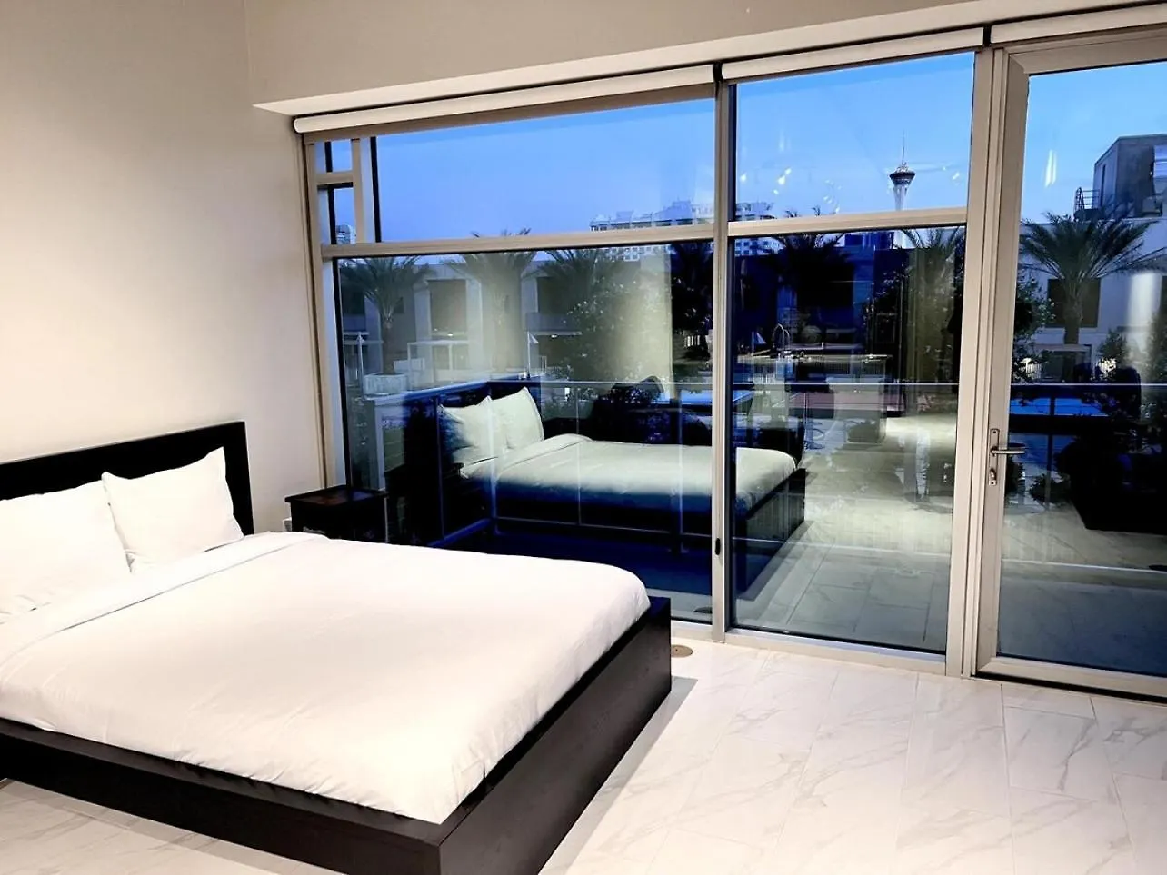 Balcony Luxury High Rise Downtown Fremont Casinos Villa Las Vegas United States